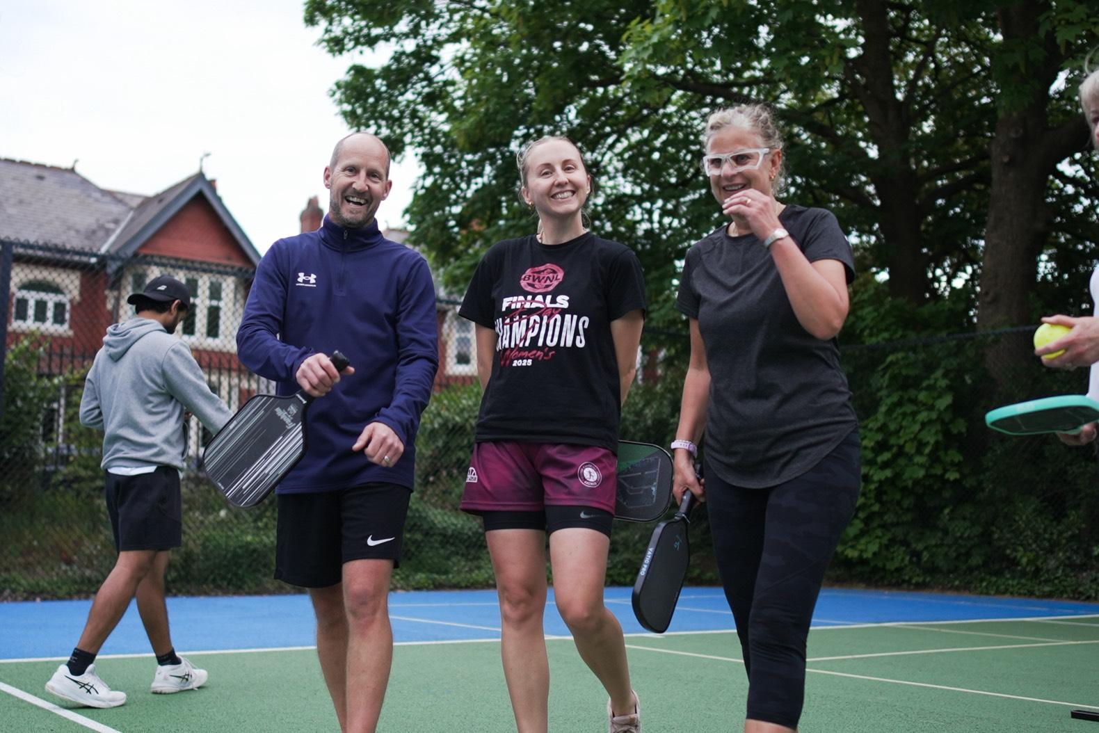 Cardiff Pickleball Club members together on court